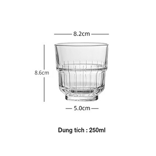 Ly thủy tinh cao cấp Libbey LINQ phong cách Hàn Quốc