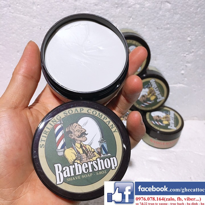 SÁP VUỐT TÓC NAM BARBERSHOP SHAVE SOAP