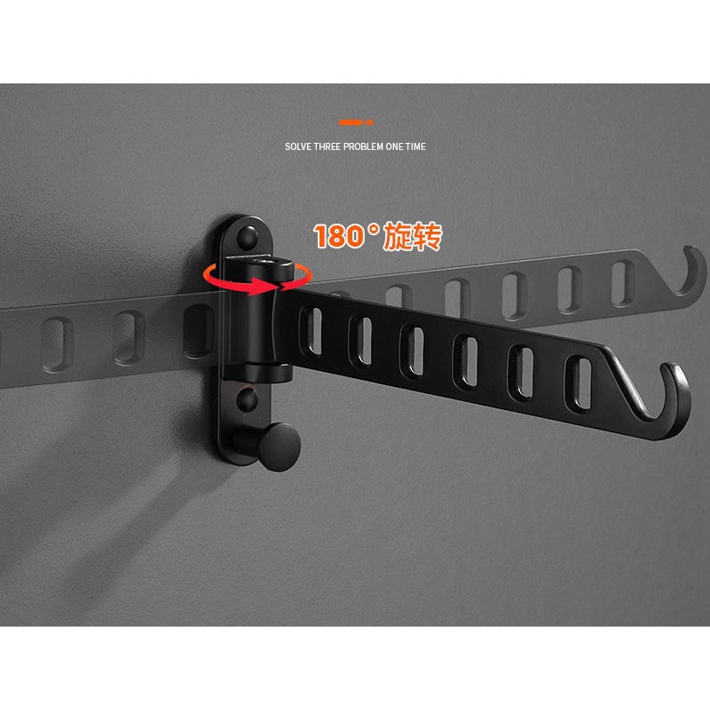 Móc Treo Quần Áo Gắn Tường Gấp Gọn Tiện Dụng