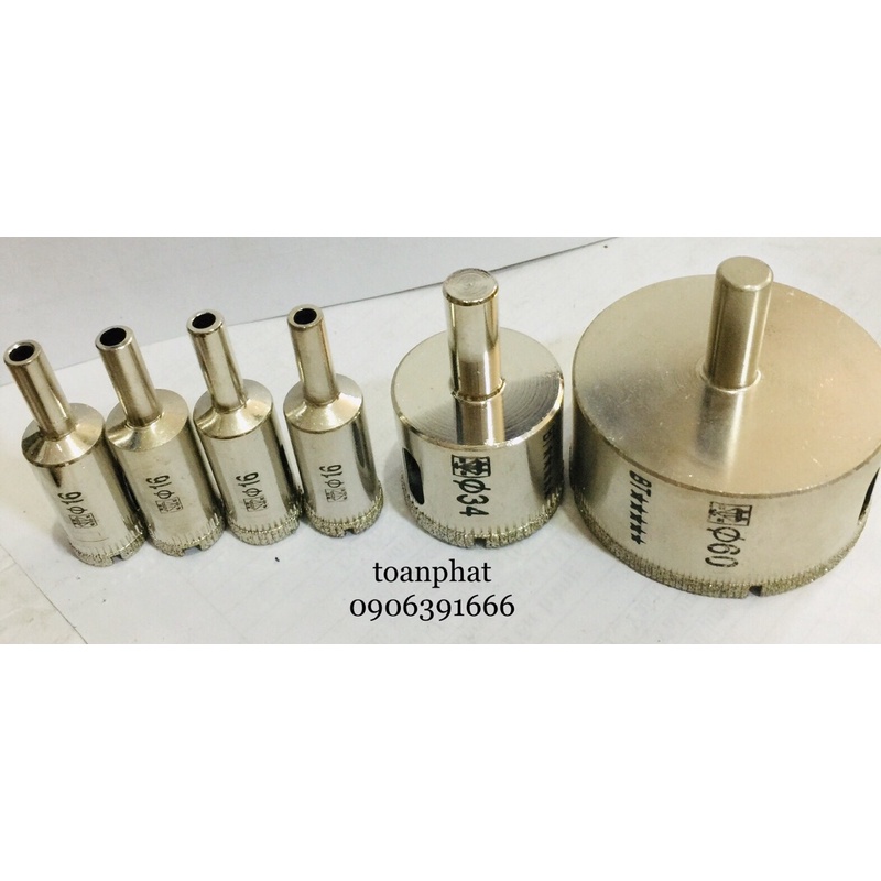 Mũi khoét kính,nhựa, gạch, mặt đá, bê tông