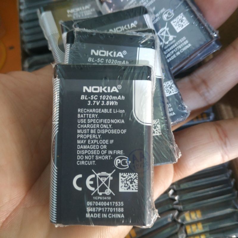 Pin Nokia BL 5C loại 1 (Mọc AA)