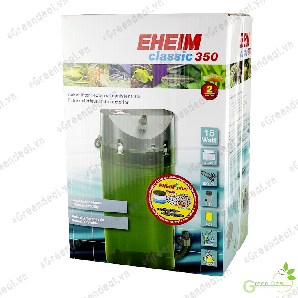 EHEIM - External Filter Classic 350 (2215) | Lọc thùng cao cấp cho hồ thủy sinh