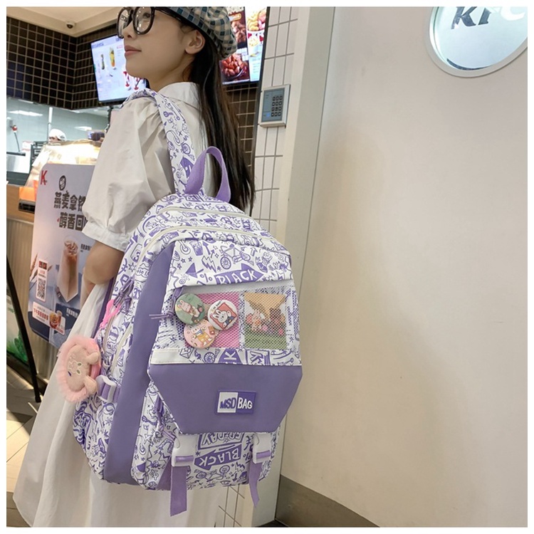 Balo nữ thời trang phong cách Hàn Quốc dày dặn chống thấm nước dùng để vừa laptop 15in6 - BEE GEE – BLTT45345