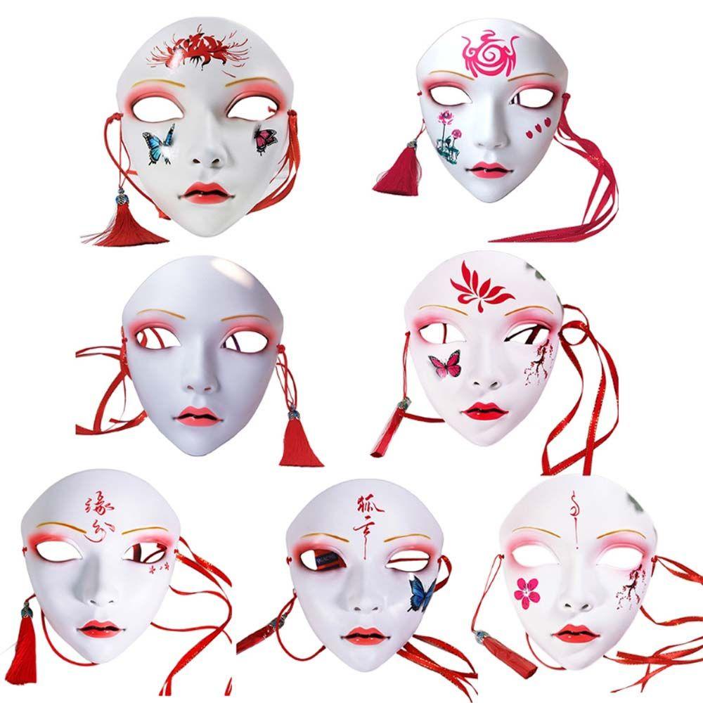 Mặt nạ hóa trang halloween SJJL họa tiết hình bướm và hoa xinh xắn