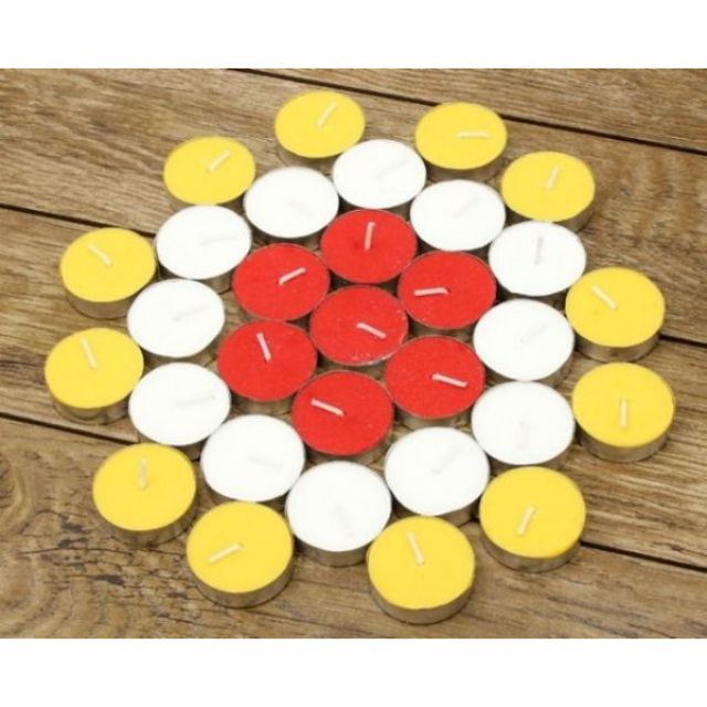 Nến tealight ko mùi ko khói 10 viên