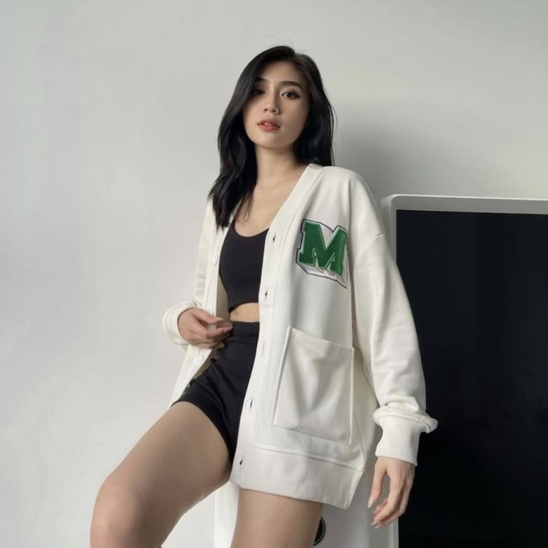 ☘️Áo cardigan nỉ bông cotton unisex dưới 85kg gấu store- Thêu logo M missout