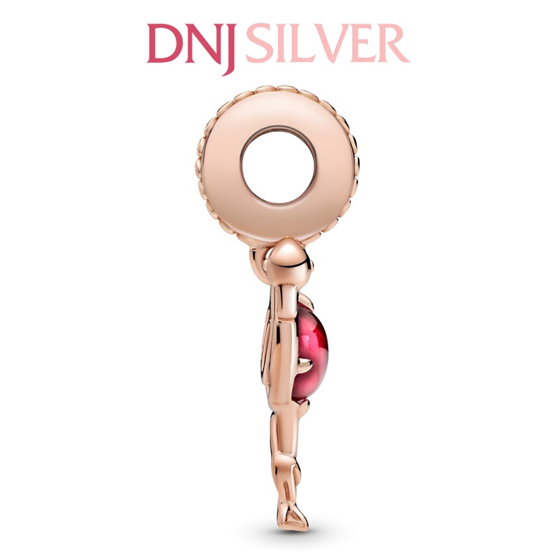 [Hàng cao cấp] Charm bạc 925 cao cấp, hàng chuẩn bạc - Charm Pink Murano Glass Flamingo thích hợp để mix vòng tay charm