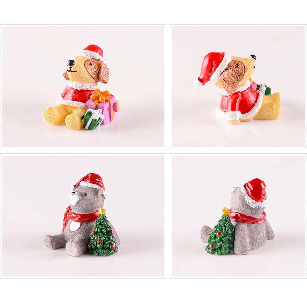 Gấu Trúc / Tuần Lộc / Ông Già Noel Bằng Nhựa Resin Dễ Thương Trang Trí Sân Vườn