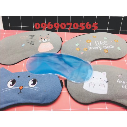 Miếng Che Mắt Ngủ Có Túi Gel Massage