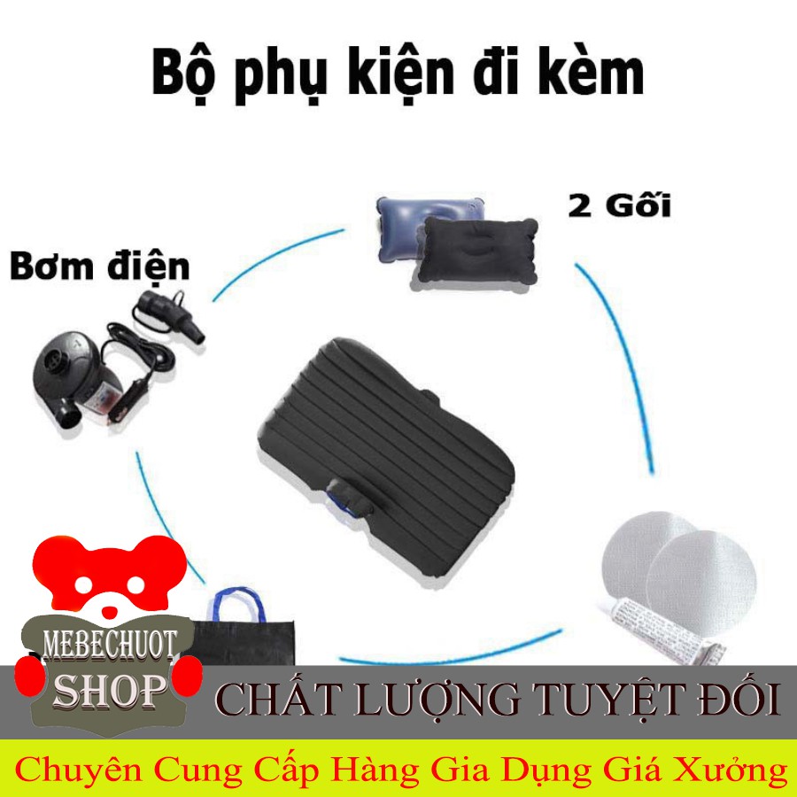 [ sale mùa hè] Đệm nệm giường hơi ô tô bằng vải nhung hàng cao cấp ( tặng 2 gối 1 bơm) .