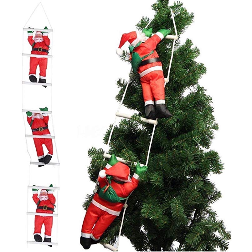 Phụ kiện trang trí giáng sinh hình ông già Noel &amp; người tuyết &amp; cây thông