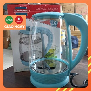 ẤM SIÊU TỐC THUỶ TINH SUNHOUSE 1.8L