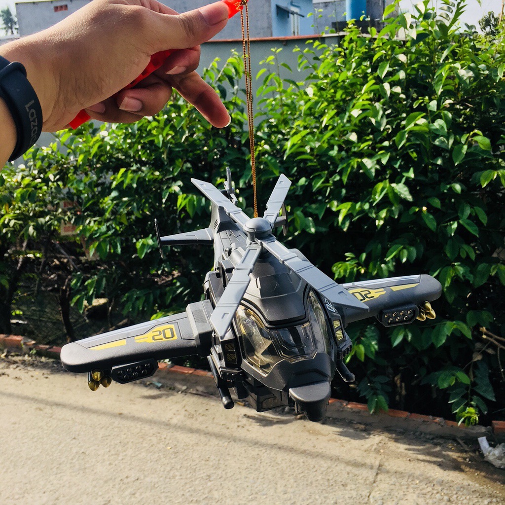 Lồng đèn trung thu 2022 trực thăng biến hình có tiếng nhạc và đèn cho bé mã 168a, Tân nhiên online