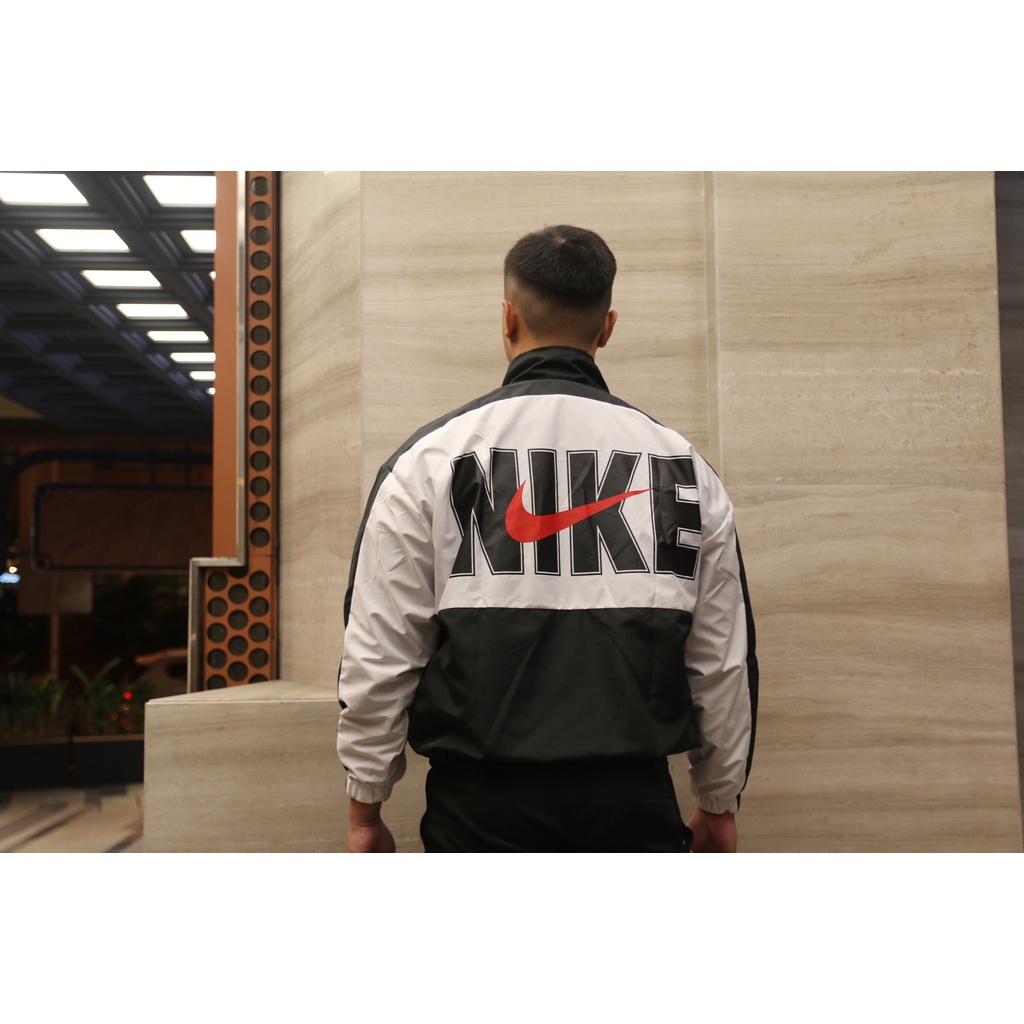Áo Khoác Jacket Nike Swoosh Vintage To Nam Nữ Vải Dù 2 Lớp Cao Cấp v2 LBsar