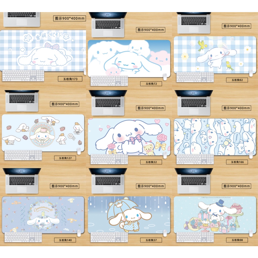 SET MIẾNG LÓT CHUỘT, PAD CHUỘT + MIẾNG KÊ TAY GAMING CINNAMOROLL 2449