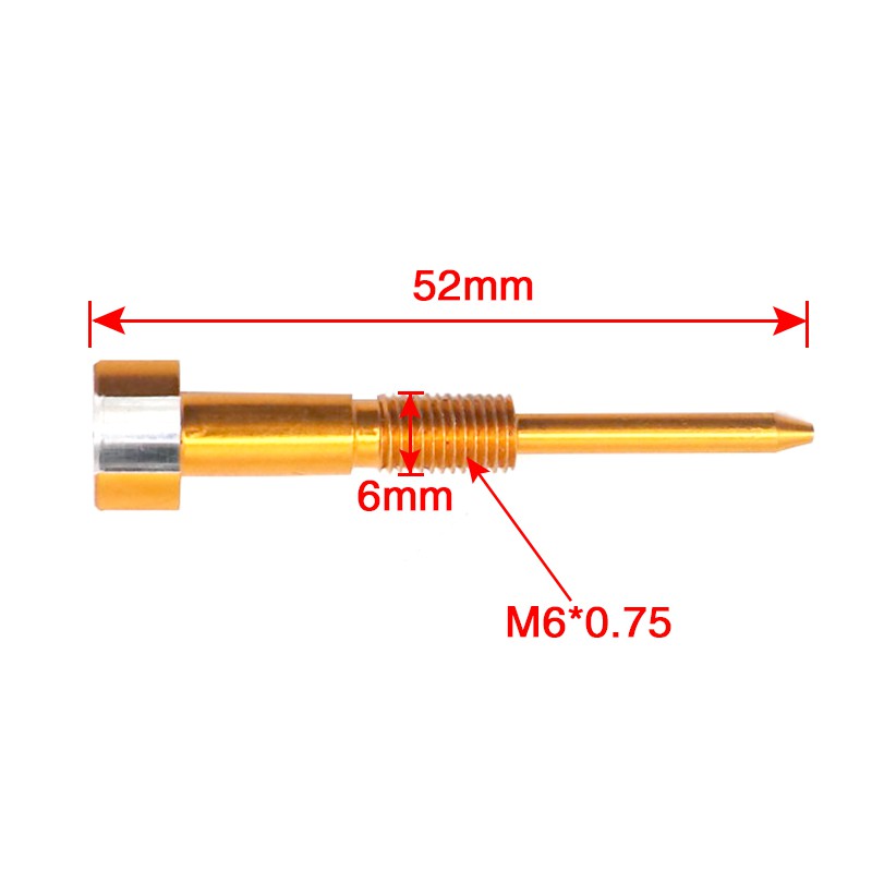 Ốc vặn vít điều chỉnh nhiên liệu phù hợp cho Pwk 21 / 24 / 26 / 28 / 30 / 32 / 34mm chất lượng cao