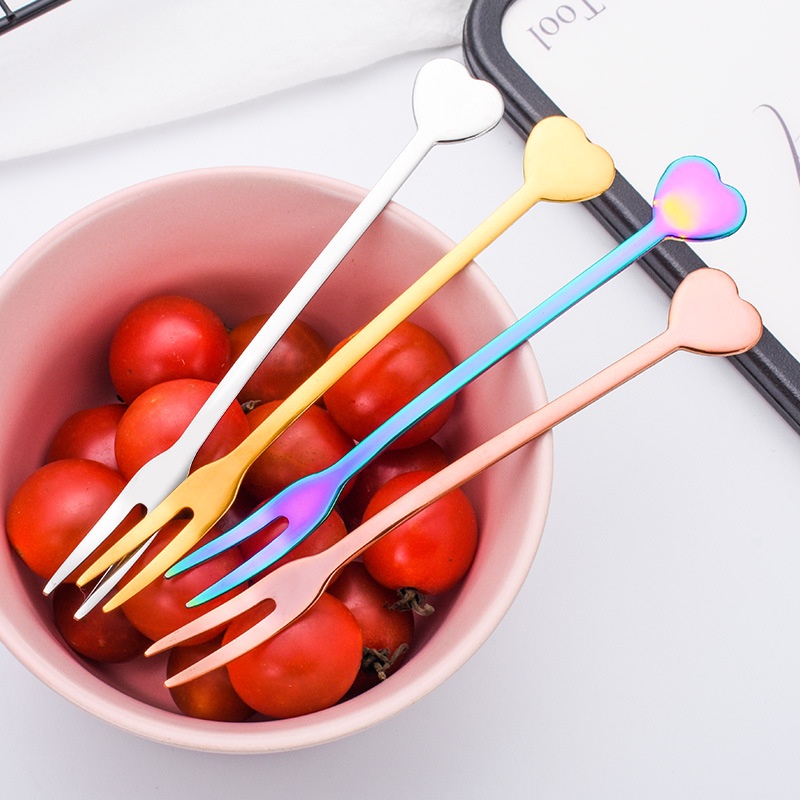 Nĩa Ăn Trái Cây Bằng Thép Không Gỉ 304 Cao Cấp