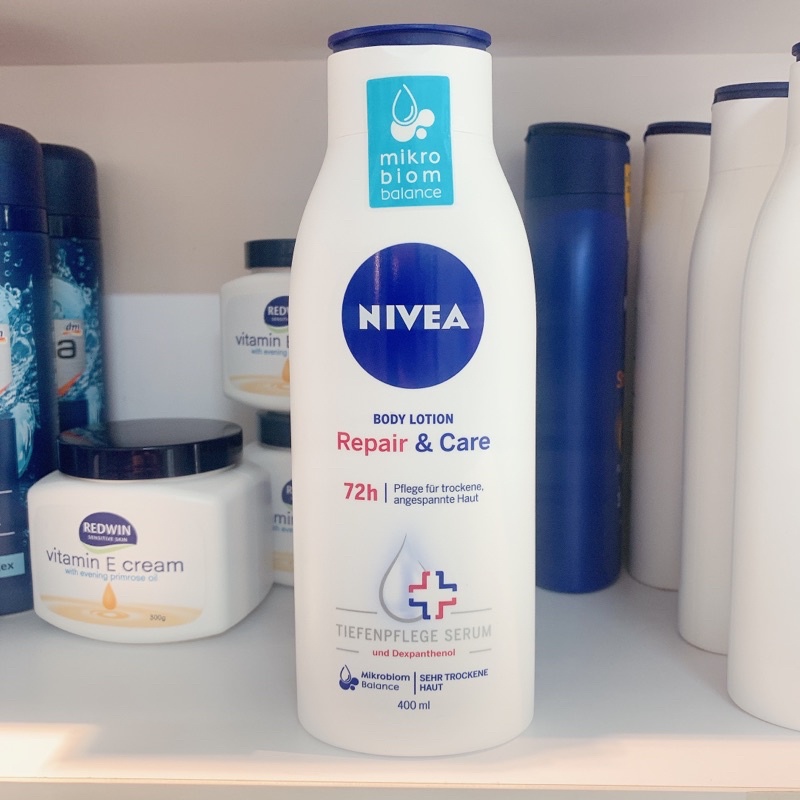 Dưỡng Thể Nivea Repair Care 72h, Nivea Aloe Pflege - 400ml