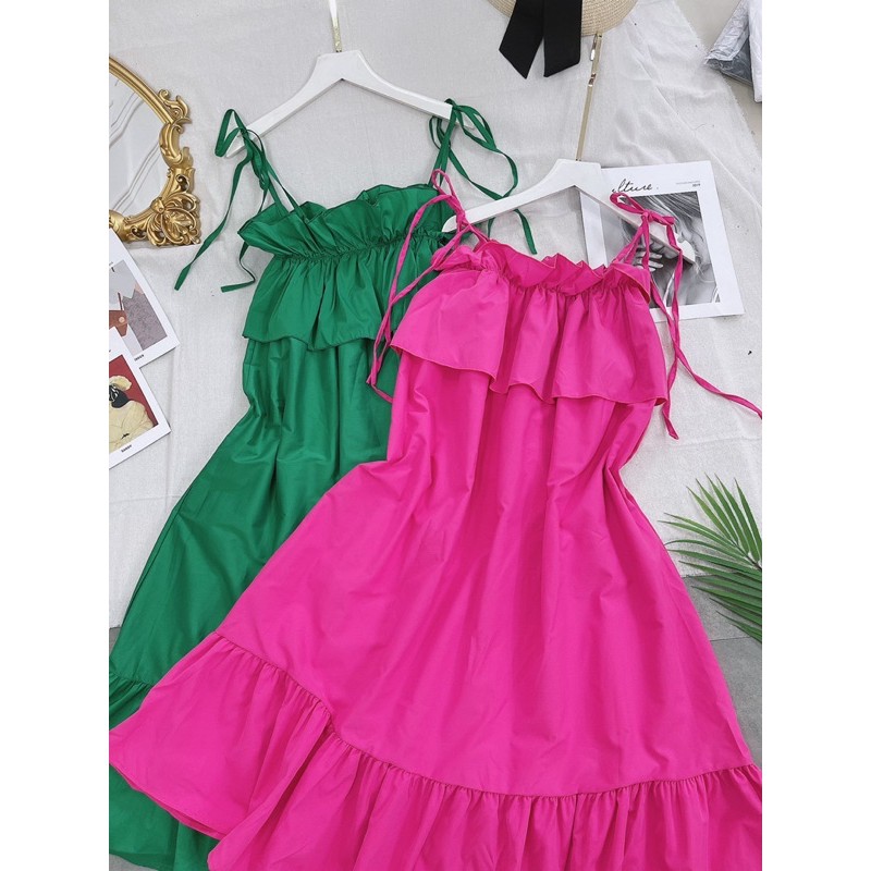 Đầm Xoè Tiểu Thư Dáng Dài Vải Lụa Đũi Phong Cách ( bầu bì bon chen thoải mái) | BigBuy360 - bigbuy360.vn