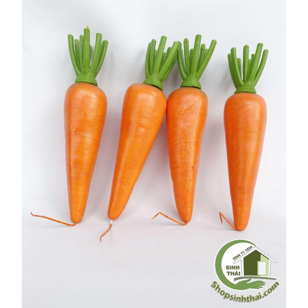Củ cà rốt giả - phụ kiện trái cây của quả trang trí chụp hình ảnh sản phẩm cao cấp