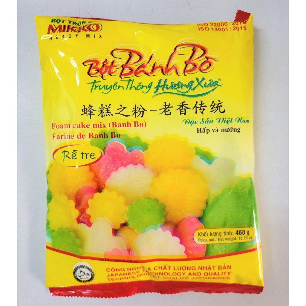 [460g] BỘT BÁNH BÒ Hương Xưa [VN] MIKKO Foam cake mix (halal)