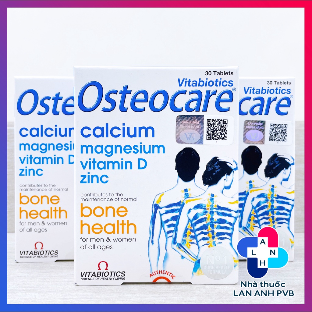OSTEOCARE Tablets (Hàng nhập khẩu) – Đủ Canxi và đủ dưỡng chất cho xương chắc khỏe.