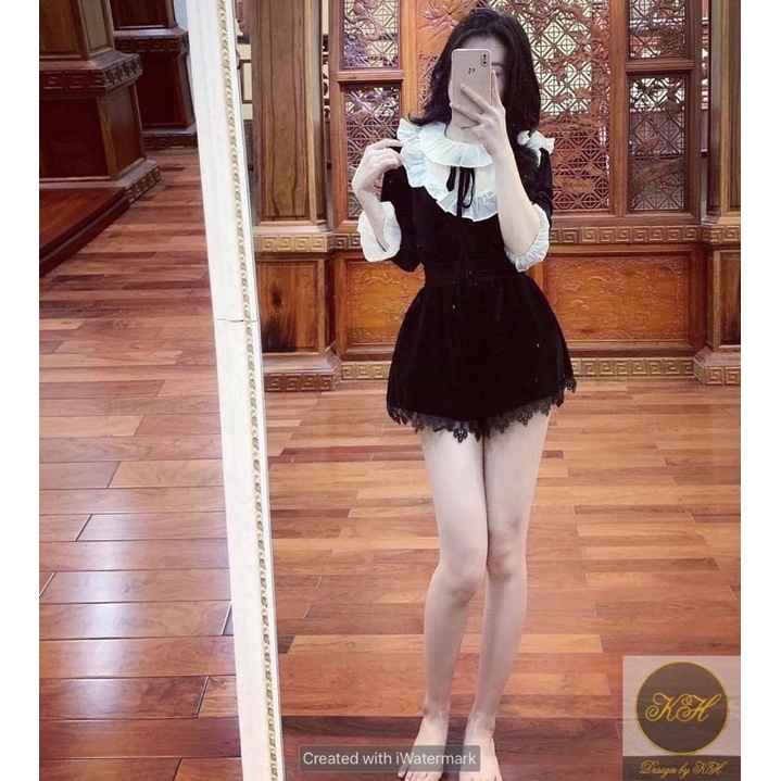 [Siêu Hot] Áo Nhung Cổ Bèo Trắng Tay Dài, Áo Kiểu Nữ Siêu Xinh Có Ảnh Thật Kemd Video | BigBuy360 - bigbuy360.vn