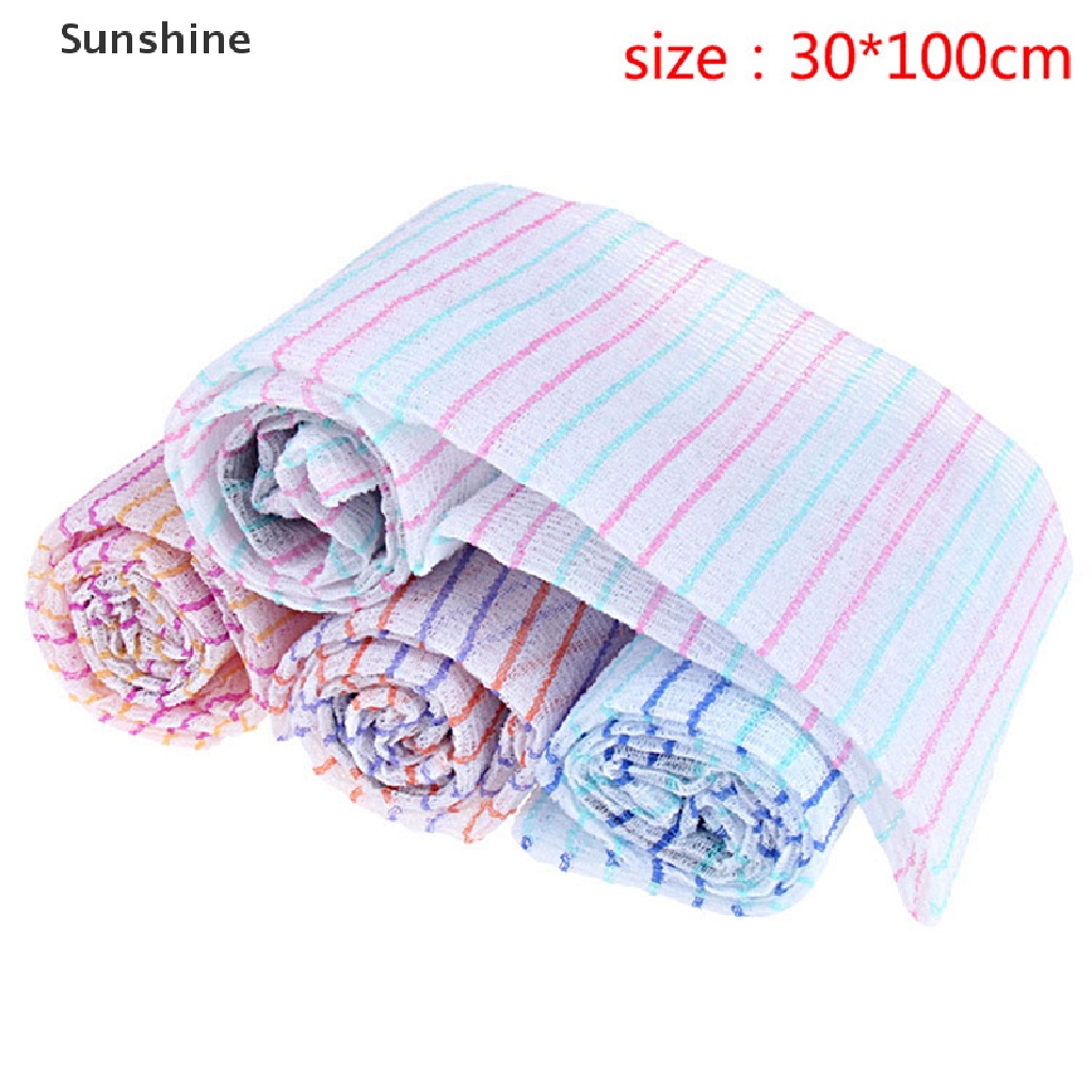 Khăn Tắm Chà Lưng Loại Bỏ Tế Bào Chết Bằng Viscose Phong Cách Hàn Quốc 30x90cm