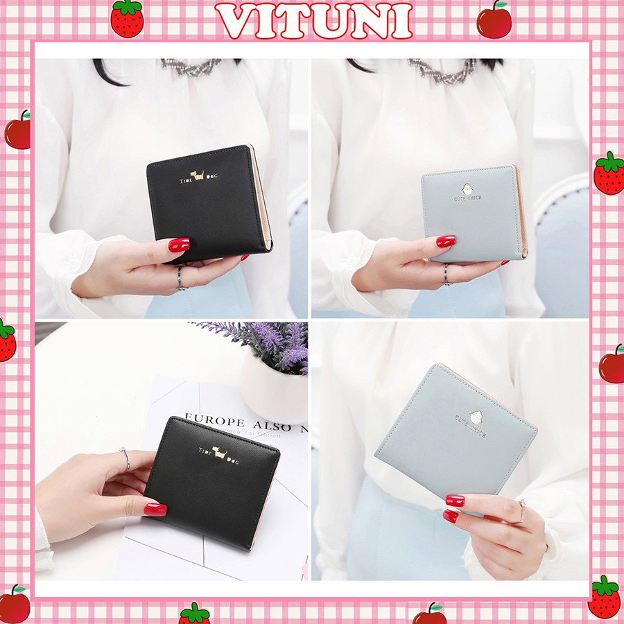 Ví nữ đẹp Vituni ví cầm tay mini cao cấp hình thú cưng VN30