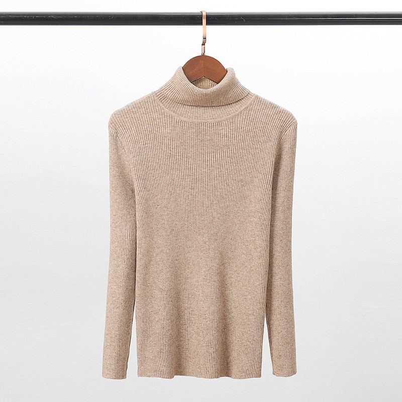 Áo len lụa cổ lọ