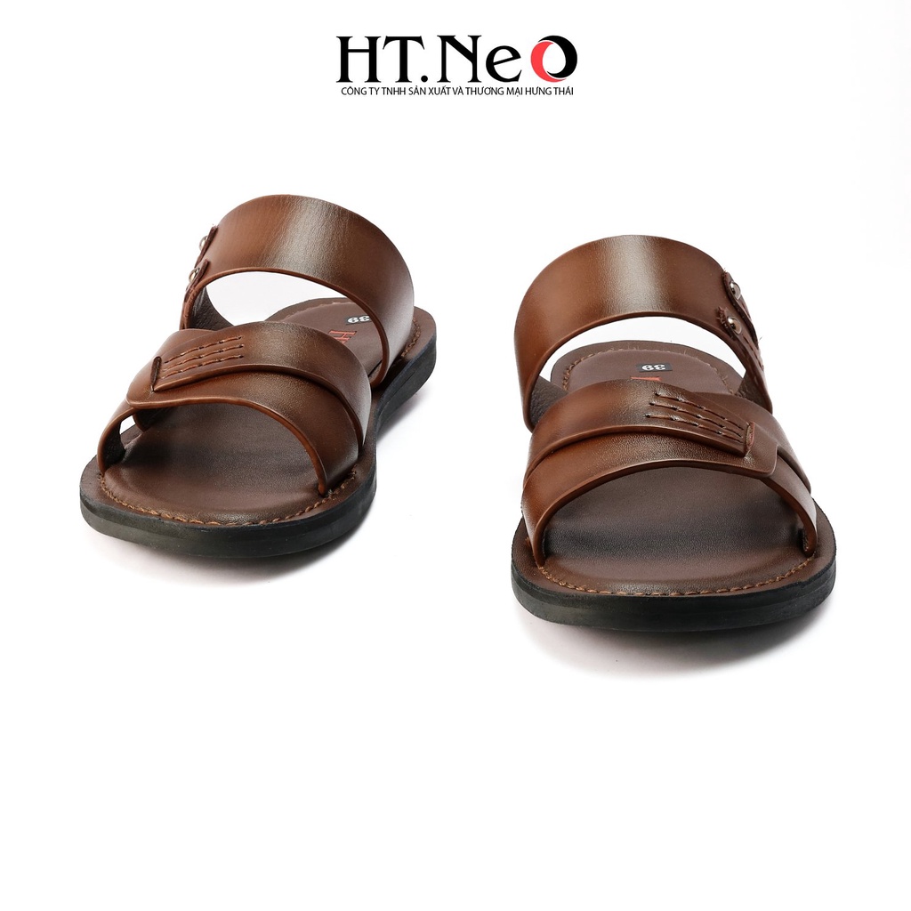 Sandal nam HT.NEO 100% da bò mềm mại, đế cao su nguyên khối, khâu may chân quai siêu chắc chắn SD132