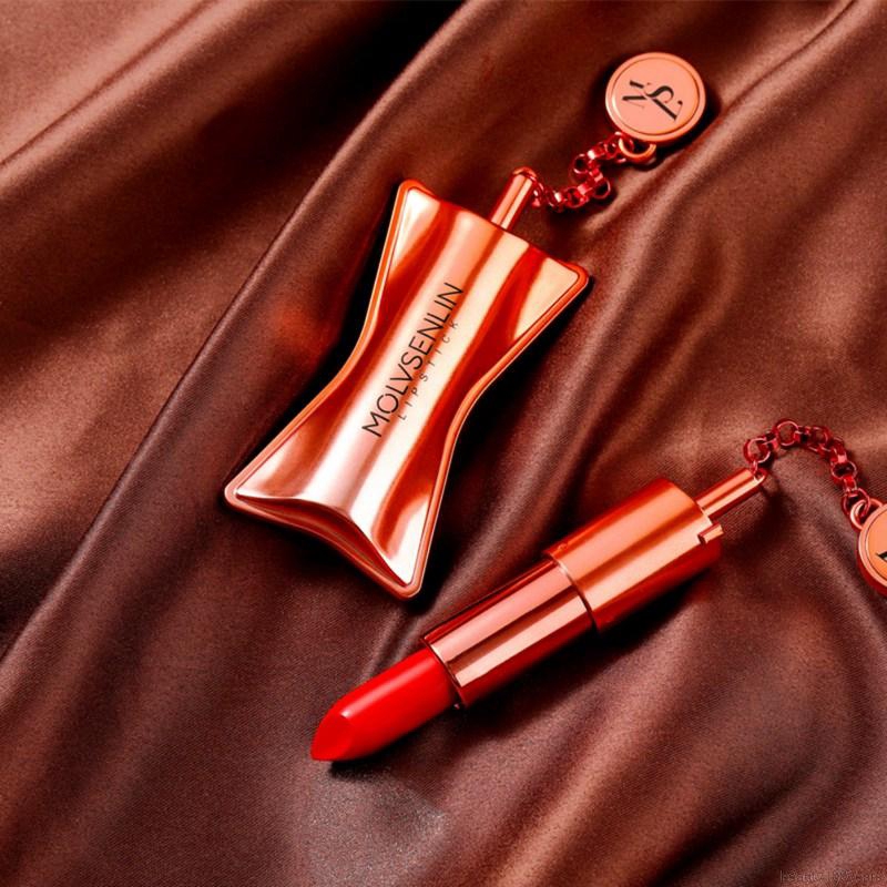 [Hàng mới về] Thỏi son lì chống dính không thấm nước lâu trôi thiết kế vỏ hình nơ độc đáo