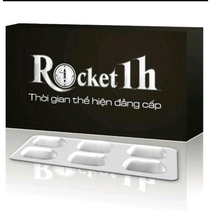 VIÊN UỐNG ROCKET 1H HỘP 6 VIÊN  HÀNG CHÍNH HÃNG CÔNG TY SAO THÁI DƯƠNG