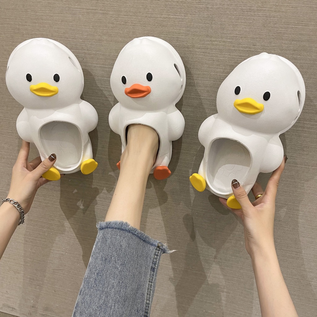 🐣Dép Vịt🐣 Dép Nữ Họa Tiết Hoạt Hình Dễ Thương