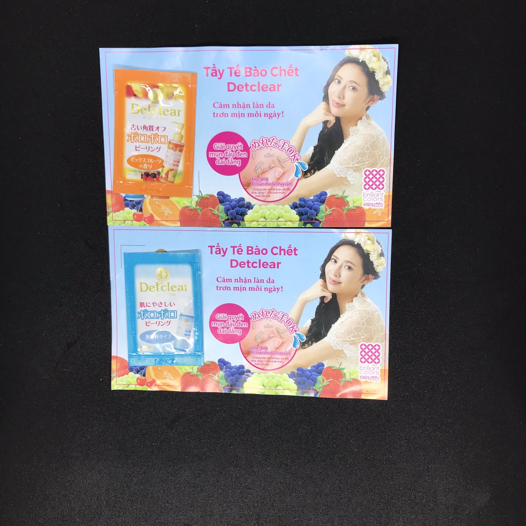 (SAMPLE) Gel tẩy tế bào chết Meishoku Detclear Bright & Peel Fruit Peeling Jelly