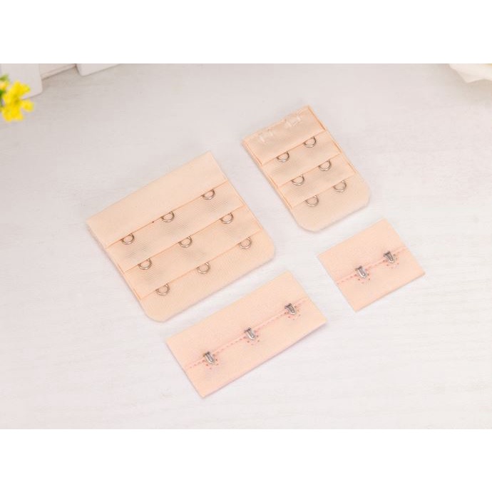 Móc nối nới rộng áo ngực dây nới tăng kích thước áo ngực chất liệu thép không gỉ 2 móc, 3 móc MC02