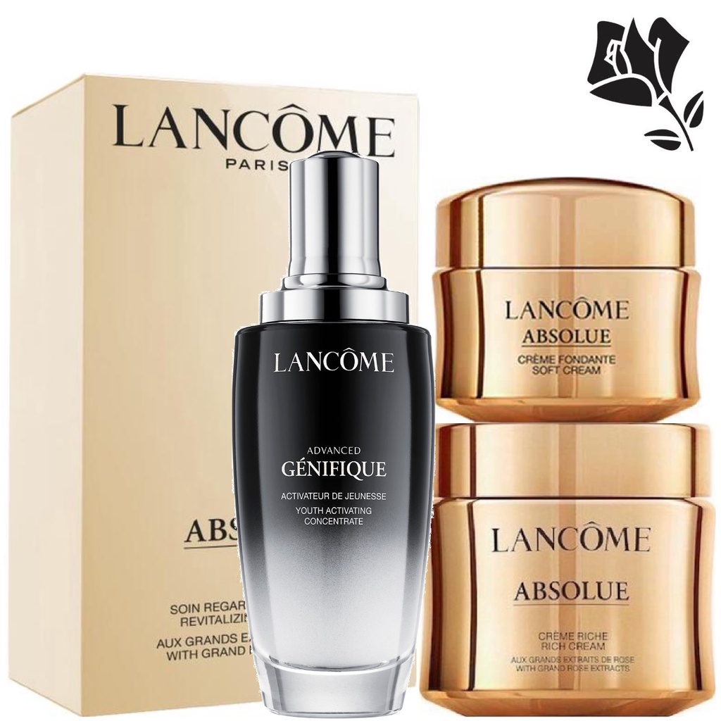 Set Lancome kem dưỡng absolue crème Lancôme soft rich cream tinh chất advanced genifique youth activating concentrate