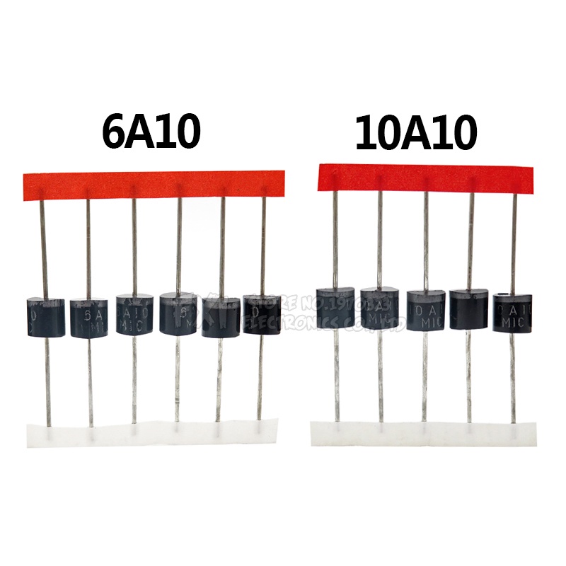 Set 20 Đi-Ốt Chỉnh Lưu 10A10 6A10 6A 10.0 10A 1000V R-6 Chuyên Dụng