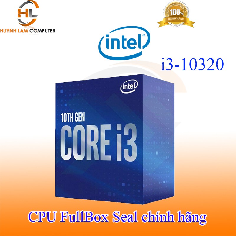 CPU Intel Core i3 10320 3.8GHz turbo 4.6GHz 4 nhân 8 luồng - Chính hãng