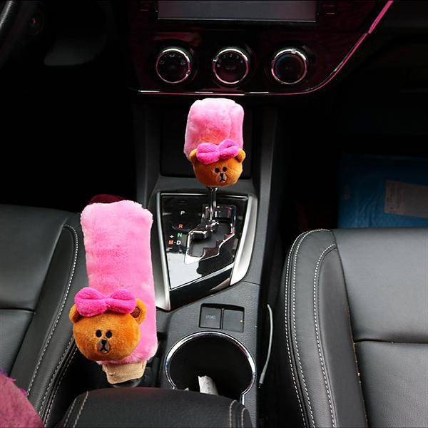 Vỏ Bọc Cần Gạt Số Xe Hơi Họa Tiết Hoạt Hình Dễ Thương