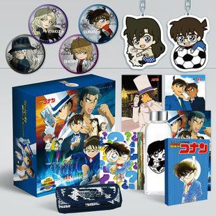 (200) Hộp quà tặng anime Conan Kid mẫu lớn ver 3 có bookmark postcard huy hiệu ảnh dán ảnh thẻ poster anime chibi