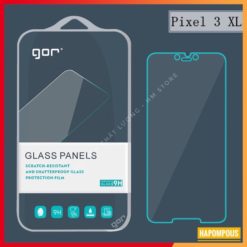 Bộ 2 Cường Lực Gor Google Pixel 3 XL / Pixel 3 / Pixel 3a / Pixel 3a Xl Không Full Chính Hãng