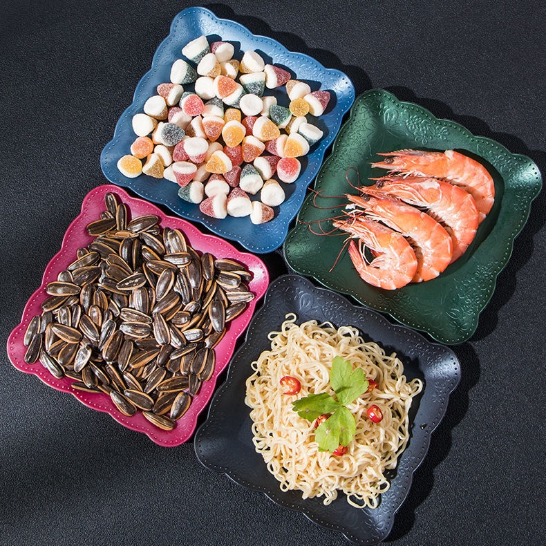 Đĩa đựng thức ăn bằng lúa mạch thân thiện với môi trường chống sốc tiện dụng