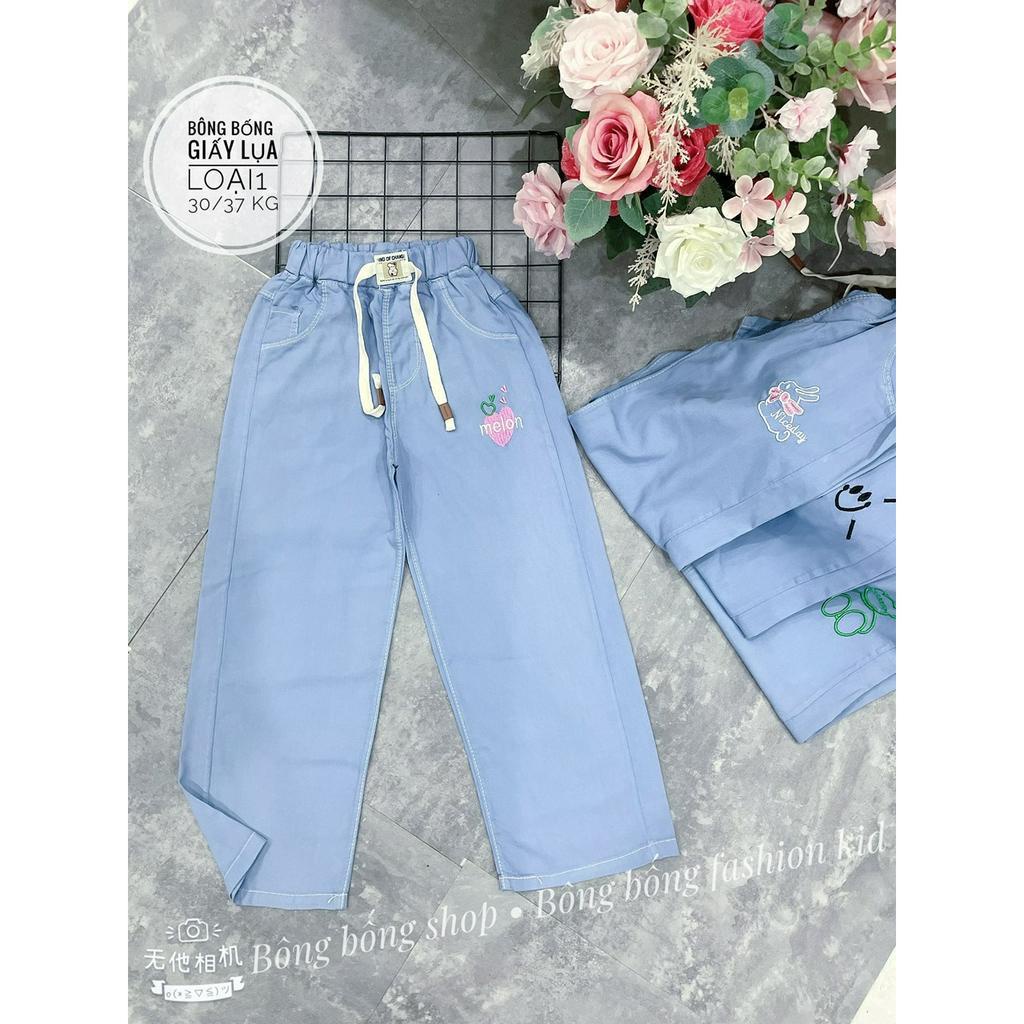 Quần  jeans giấy lụa CAO CẤPPP MÙA HÈ  BÉ GÁI