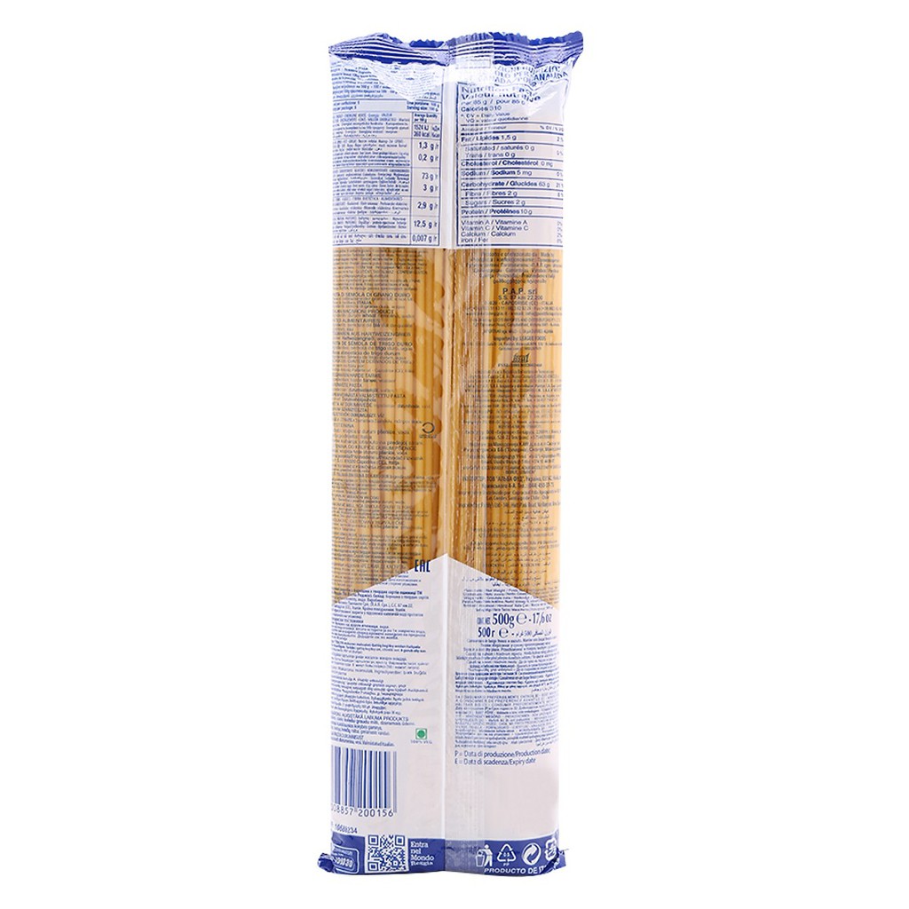 Mì Ý sợi tròn 15 Pasta Hiệu REGGIA Gói 500g