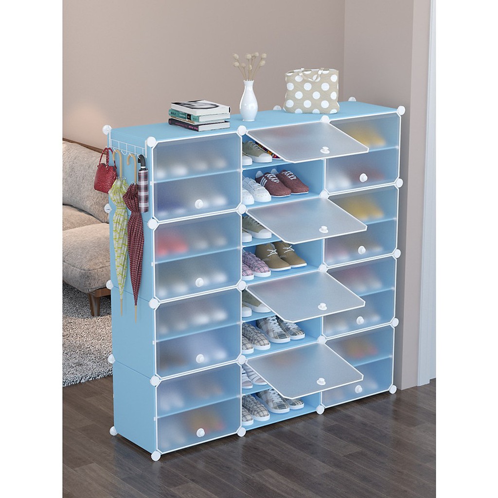 Tủ giày ghép phiên bản cao cấp 24 ô phiên bản cao cấp