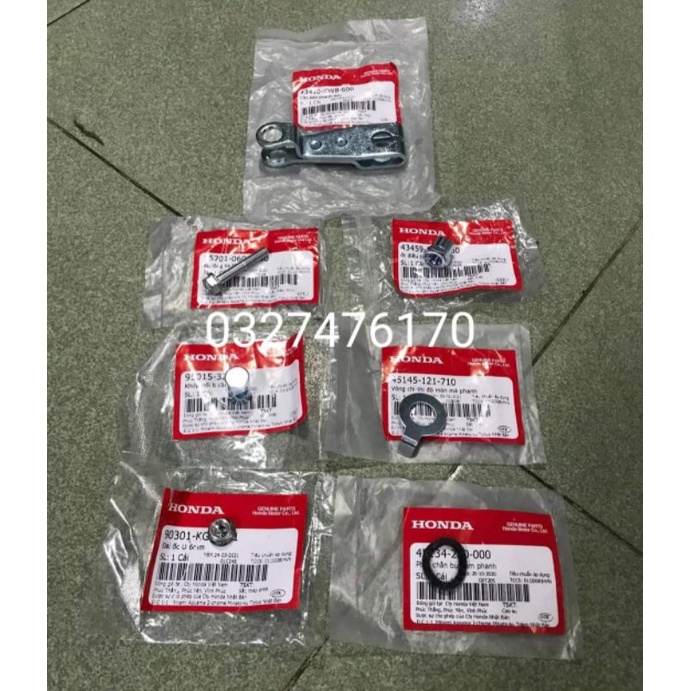 Bộ ốc , bắt càng thắng phanh sau xe FUTURE Mập, Led, WAVE 125 zin