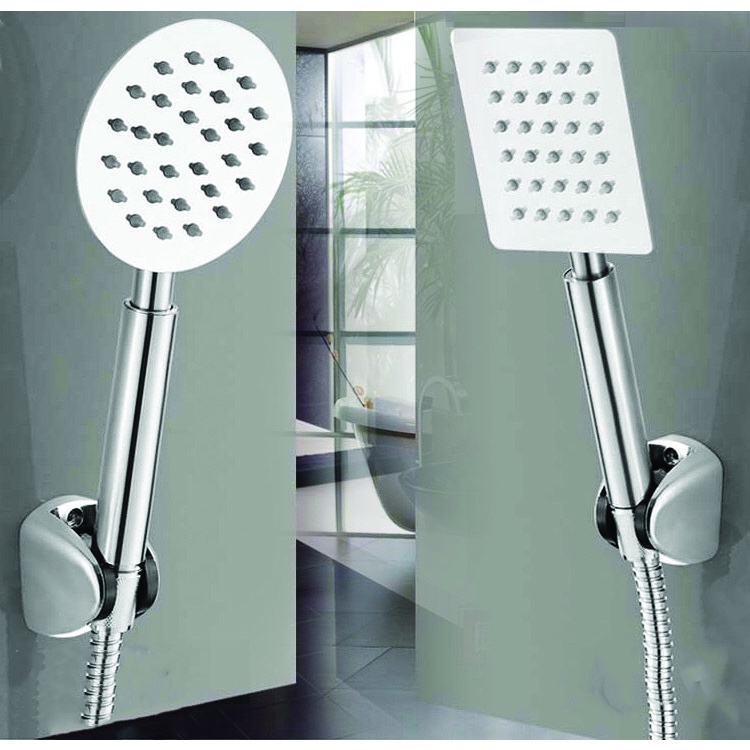 Vòi sen, tay sen tắm inox mờ SUS cao cấp 2 thiết kế vuông + tròn độc đáo, đẹp mắt