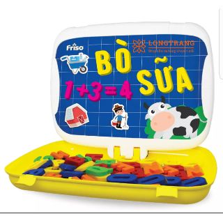 Bảng học chữ số nam châm 2trong1 cho bé