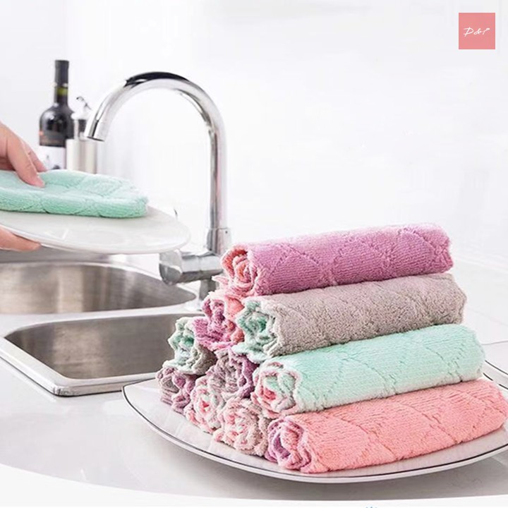 Bộ 10 khăn lau nhà bếp đa năng siêu thấm nước | BigBuy360 - bigbuy360.vn